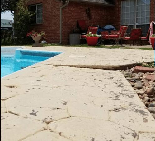 Stamped and Textured Concrete Repair in Newcastle, OK