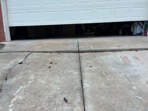 Concrete Settlement sunken concrete
