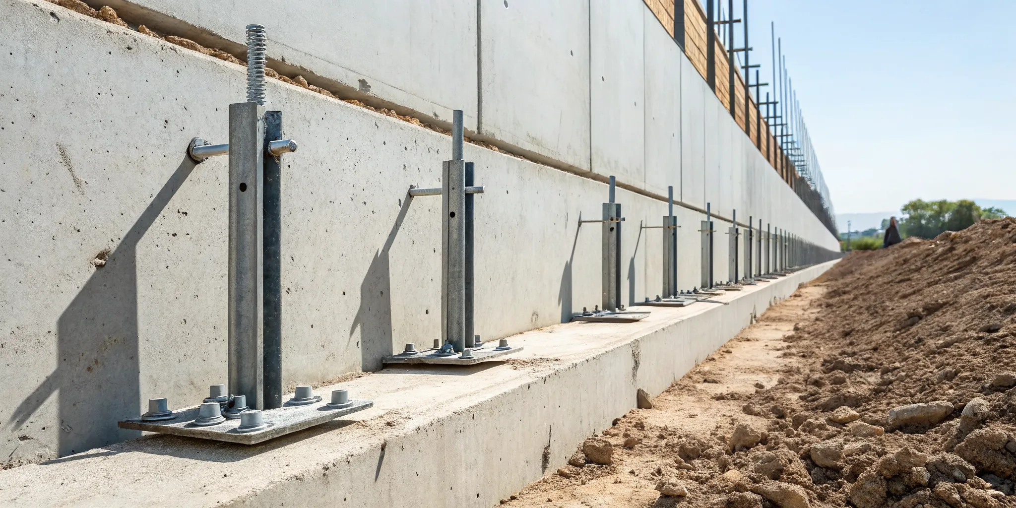 How foundation wall anchors stop bowing walls and secure a home's foundation.