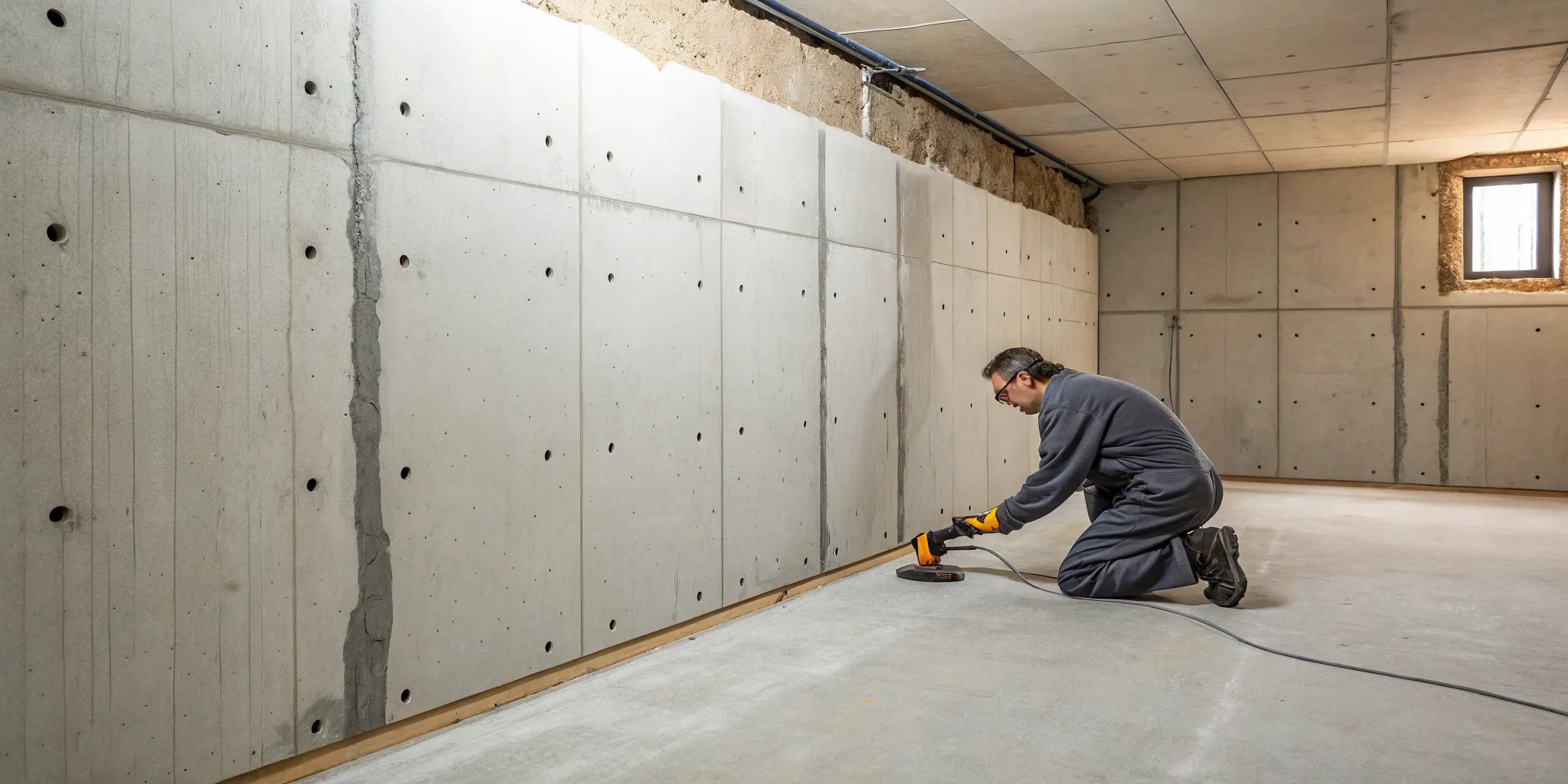 how-to-repair-a-leaky-basement-wall-from-the-inside-394403 Repairing a leaky basement wall crack from the inside.
