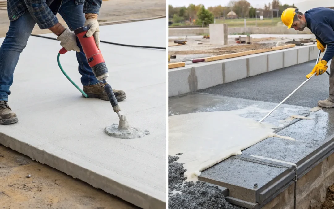 Polyurethane Concrete Raising vs. Traditional Methods